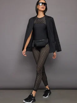 High Neck Laser Cut Tank in Diamond Compression