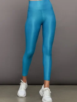 High Rise 7/8 Legging in Croc Takara Shine