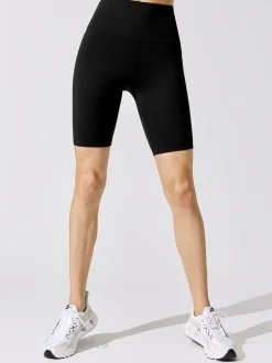 High Rise Biker Short in Cloud Compression