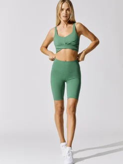High Rise Biker Short in Cloud Compression