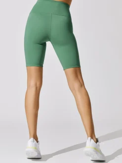 High Rise Biker Short in Cloud Compression
