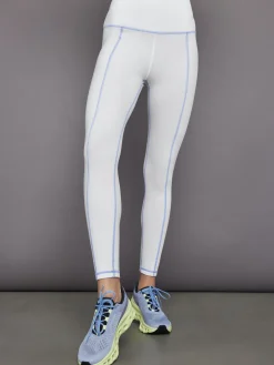High Rise Fleece Back Seam Legging