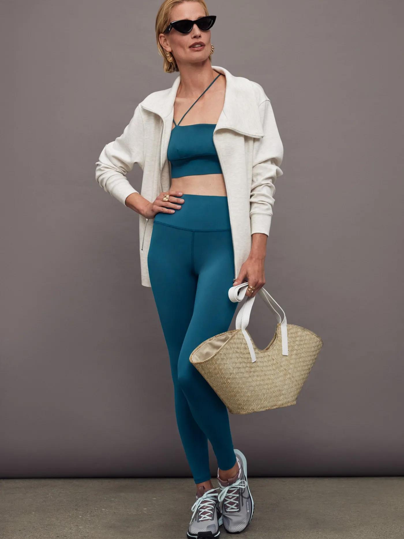 High Rise Full-Length Legging in Diamond Compression