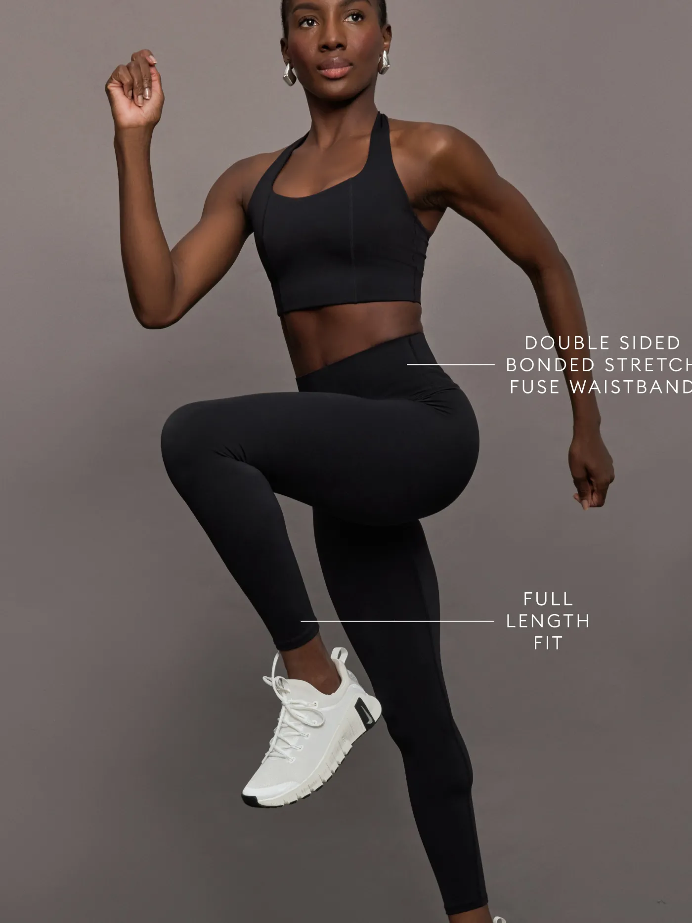 High Rise Full-Length Legging in Diamond Compression