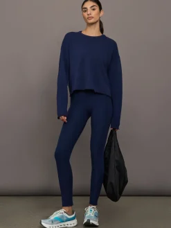 High Rise Legging in Ribbed Melt