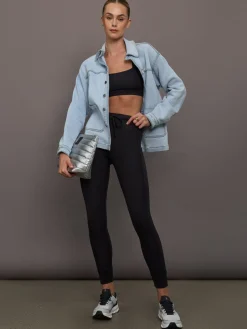 High Rise Pocket Legging in Ribbed Melt