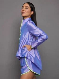 Iridescent Nylon Jacket