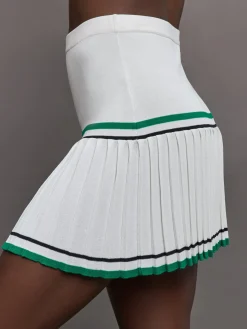 Knife Pleat Knit Skort