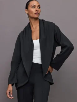 Knit Cocoon Cardigan in Interlock