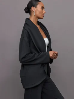 Knit Cocoon Cardigan in Interlock