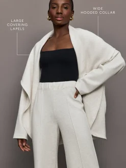 Knit Cocoon Cardigan in Interlock