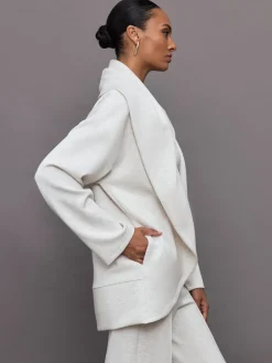 Knit Cocoon Cardigan in Interlock