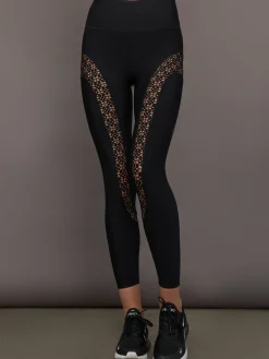 Laser Cut Legging in Diamond Compression