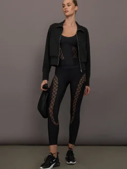 Laser Cut Legging in Diamond Compression