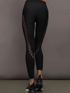 Laser Cut Legging in Diamond Compression