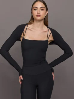 Long Sleeve Active Shrug in Melt