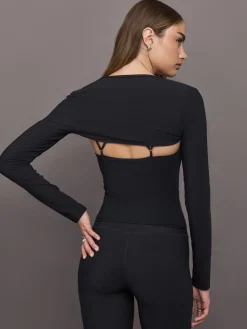 Long Sleeve Active Shrug in Melt