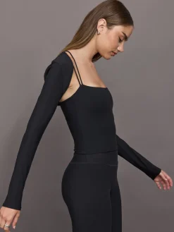 Long Sleeve Active Shrug in Melt