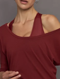 Long Sleeve Off Shoulder Tee