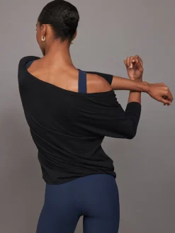 Long Sleeve Off Shoulder Tee