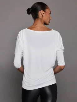 Long Sleeve Off Shoulder Tee