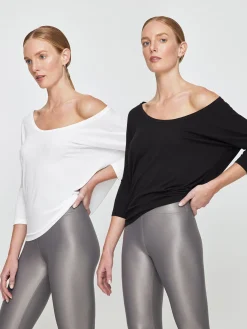 Long Sleeve Off Shoulder Tee Multipack