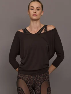 Long Sleeve Off Shoulder Tee