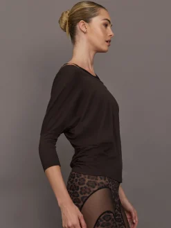 Long Sleeve Off Shoulder Tee