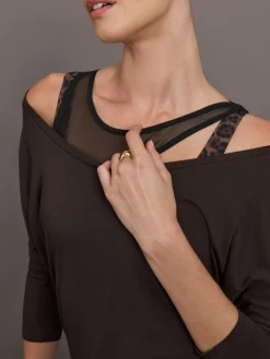 Long Sleeve Off Shoulder Tee