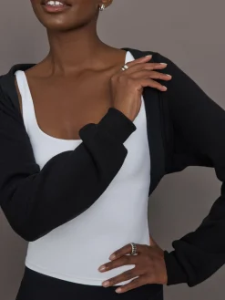 Long Sleeve Shrug in French Terry