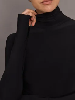 Long Sleeve slim Fit Turtleneck Pickleball Dress