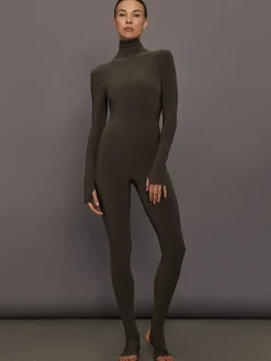 Long Sleeve Slim Fit Turtle Catsuit W/Footie