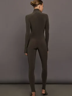 Long Sleeve Slim Fit Turtle Catsuit W/Footie