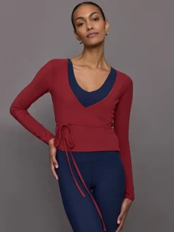 Long Sleeve Tie Top in Melt