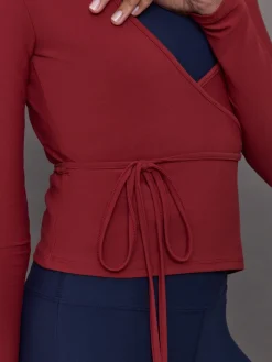 Long Sleeve Tie Top in Melt