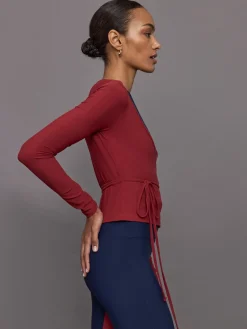 Long Sleeve Tie Top in Melt
