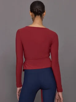 Long Sleeve Tie Top in Melt