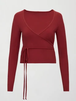 Long Sleeve Tie Top in Melt