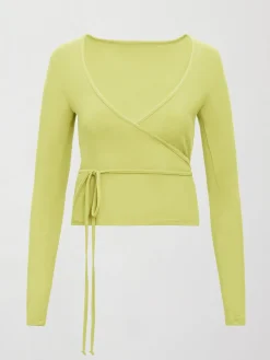Long Sleeve Tie Top in Melt