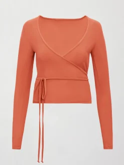 Long Sleeve Tie Top in Melt