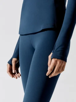 Long Sleeve Top In Diamond Compression