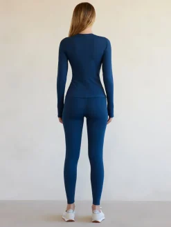 Long Sleeve Top In Diamond Compression