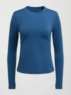 Long Sleeve Top In Diamond Compression