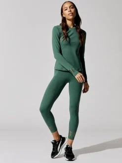 Long Sleeve Top With Slit And Twist Cuff