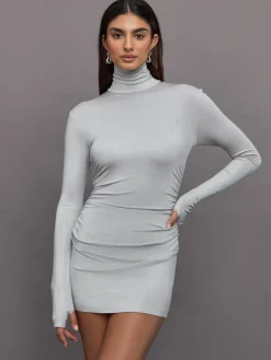 Long Sleeve Turtleneck Pickleball Dress