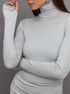 Long Sleeve Turtleneck Pickleball Dress
