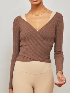 Long Sleeve Wrap Top