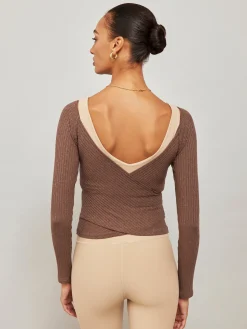 Long Sleeve Wrap Top
