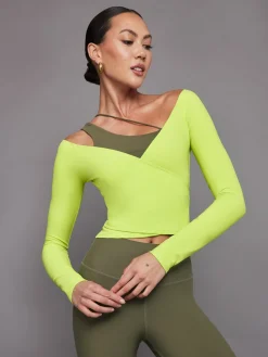 Long Sleeve Wrap Top in Melt