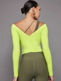 Long Sleeve Wrap Top in Melt